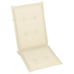 vidaXL Chaises inclinables de jardin lot de 2 et coussins Bois acacia