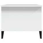 vidaXL Table basse Blanc 90x50x40 cm Bois d'ingénierie