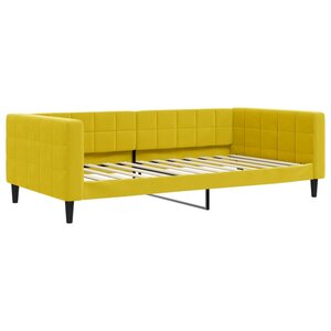 vidaXL Lit de repos jaune 100x200 cm velours