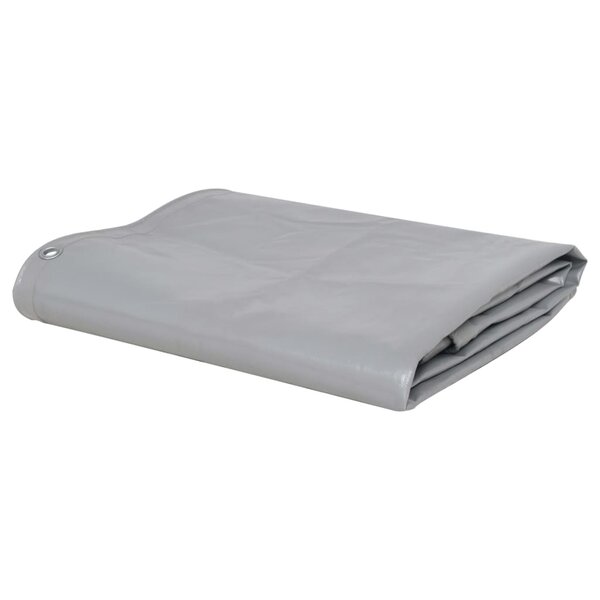 vidaXL Bâche 650 g / m² 4x8 m Gris