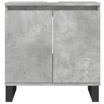 vidaXL Armoire de bain gris béton 58x33x60 cm bois d'ingénierie