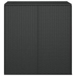 vidaXL Boîte à coussins de jardin Résine tressée 100x49x103 5 cm Noir