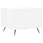 vidaXL Tables basses 2 Pièces blanc brillant 50x50x40cm bois d'ingénierie