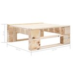 Salon de jardin meuble d'extérieur ensemble de mobilier palette 6 pièces avec coussins bois de pin imprégné 02_0018480