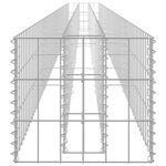 vidaXL Lit surélevé à gabion Acier galvanisé 450x30x30 cm