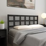 vidaXL Tête de lit Noir 145 5x4x100 cm Bois massif de pin