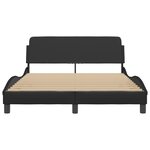 vidaXL Cadre de lit sans matelas noir 140x200 cm similicuir