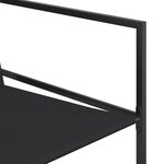vidaXL Ensemble à manger de jardin 11 Pièces noir textilène