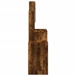vidaXL Coiffeuse avec armoire chêne fumé 80x35x132 cm
