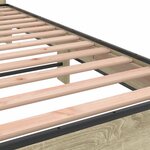 vidaXL Cadre de lit sans matelas chêne sonoma 90x190 cm
