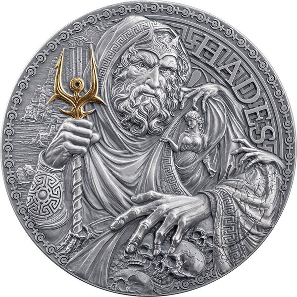 Pièce de monnaie en Argent 2000 Francs g 62.2 (2 oz) Millésime 2025 Great Greek Mythology HADES