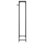 vidaXL Casier à bouteilles de 27 bouteilles noir 34x18x100cm fer forgé