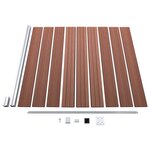vidaXL Clôture de jardin WPC 175x186 cm Marron