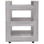 vidaXL Chariot de cuisine Sonoma gris 60x45x80 cm Bois d'ingénierie