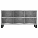 vidaXL Meuble TV gris béton 103 5x30x50 cm bois d'ingénierie