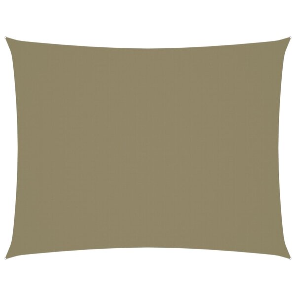 vidaXL Voile de parasol tissu oxford rectangulaire 6x8 m beige