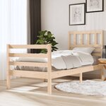 vidaXL Cadre de lit sans matelas bois massif 90x200 cm