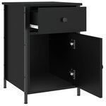 vidaXL Tables de chevet 2 Pièces noir 40x42x60 cm bois d'ingénierie