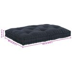 Coussin de canapé palette vidaXL en tissu gris foncé