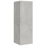 vidaXL Ensemble de meubles TV 8 Pièces Gris béton Bois d'ingénierie
