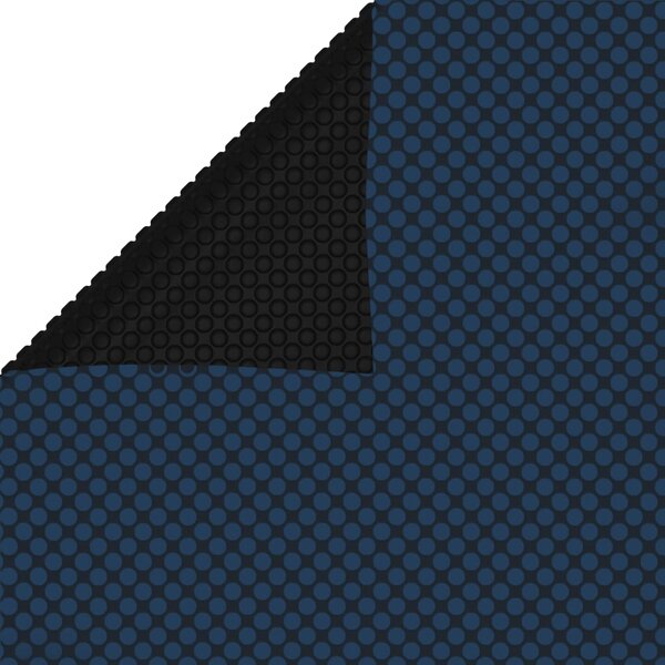 vidaXL Film solaire de piscine flottant PE 800x500 cm Noir et bleu