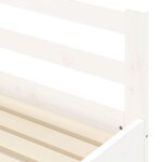 vidaXL Lit de jour avec lit gigogne blanc 90x190 cm bois de pin massif