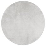 vidaXL Tapis OVIEDO à poils courts gris Ø 80 cm