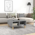 vidaXL Table basse Sonoma gris 60x60x30 cm Aggloméré