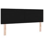 Tête de lit vidaXL Bouton Capitonné Noir 160 cm Tissu