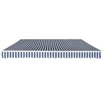 vidaXL Auvent pliable manuel 400 cm Bleu/blanc
