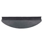 vidaXL Tapis d'escalier autocollants 15 Pièces 65x22 5x3 5 cm Noir