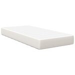 vidaXL Matelas à ressorts ensachés crème - Fermeté moyenne - 80x200x20 cm Tissu