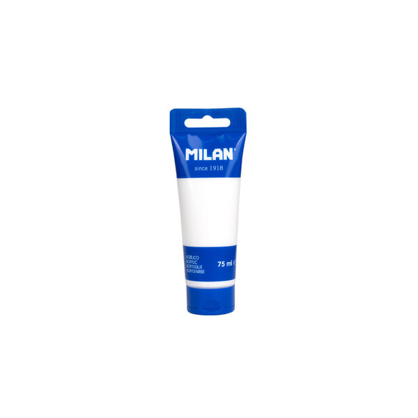 Tube 75ml peinture acrylique blanche
