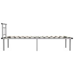 vidaXL Cadre de lit sans matelas gris métal 90x200 cm