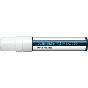 Marqueur à craie Maxx 260 Pte Large 5-15 mm blanc SCHNEIDER