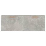 vidaXL Armoire murale Gris béton 100x36 5x35 cm Bois d'ingénierie