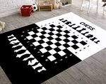 Tapis enfant Echec 100 x 150 cm - Noir