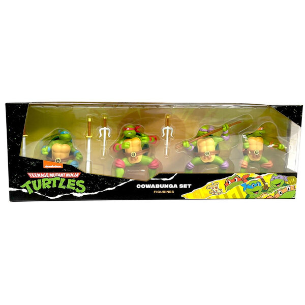 Set de 4 figurines des Tortues Ninja - Figurines d'action peintes à la main