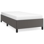 vidaXL Cadre de lit Gris 90x200 cm Similicuir