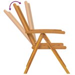 vidaXL Ensemble de salle à manger de jardin 7 pièces en bois d'acacia