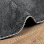 vidaXL Tapis OVIEDO à poils courts anthracite Ø 280 cm