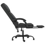 Fauteuil de massage inclinable de bureau informatique étude similicuir noir 02_0025415