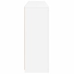 vidaXL Buffets avec lumières LED 3 Pièces blanc bois d'ingénierie