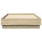 vidaXL Cadre de lit sans matelas avec lumières LED 90x190 cm