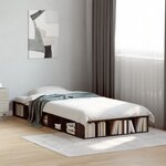 vidaXL Cadre de lit sans matelas chêne marron 75x190 cm