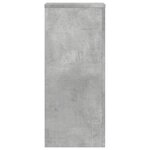 vidaXL Supports pour plantes 2 Pièces gris béton bois d'ingénierie