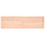 vidaXL Étagère murale 180x50x(2-6) cm bois de chêne massif non traité