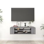 vidaXL Armoire TV suspendue Sonoma gris 100x30x26 5 cm Bois Ingénierie