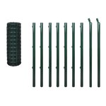 vidaXL Clôture Euro Acier 10 x 1 2 m Vert