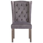 vidaXL Chaises à manger lot de 4 gris velours
